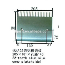 24 dientes de aluminio peine placa / escalera partes